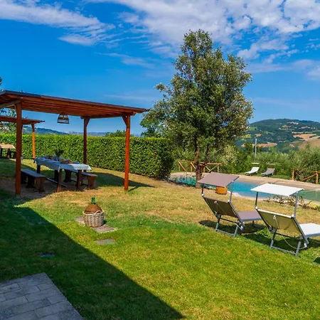 Villa Cabrandano Delle Colline Marchigiane Con Biopiscina Montecalvo in Foglia